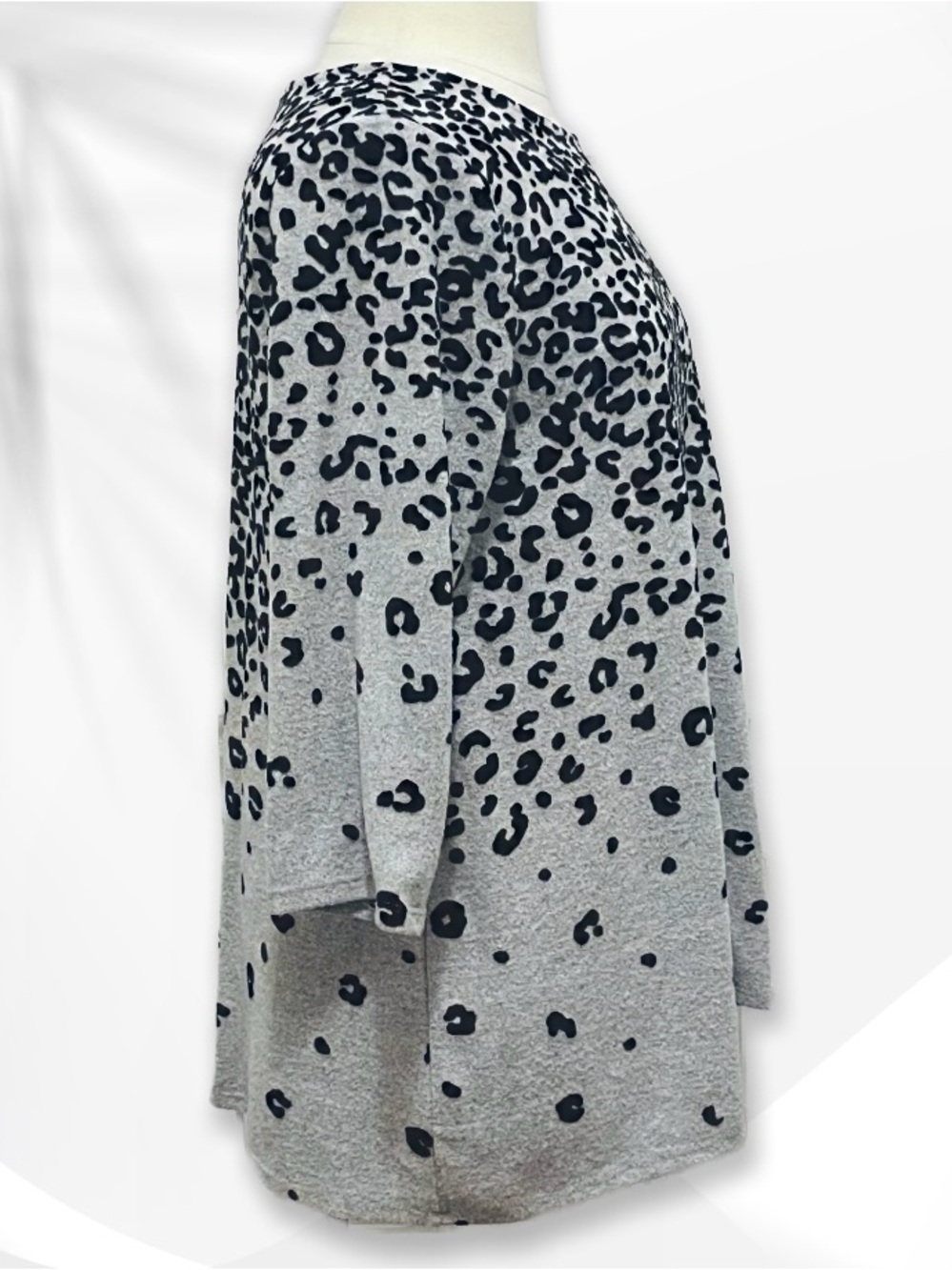 Ruby Rd. Leopard-Print Tunic sz L - Picture 6 of 15